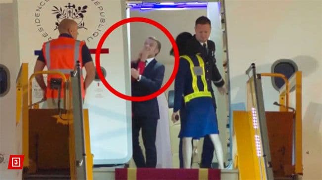 Ilustrasi artikel: momen lucu presiden prancis di toyor istrinya