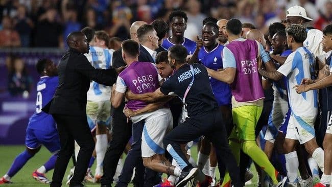 Pemain Prancis dan Argentina Ribut usai Laga Perempat Final Olimpiade