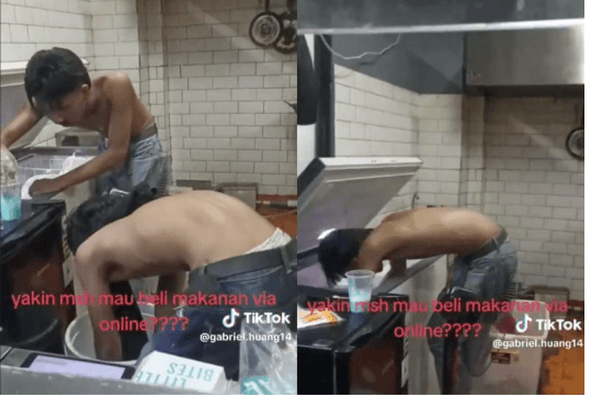 Ilustrasi artikel: Ini Klarifikasinya,Karyawan Gerai Ayam Tanpa Baju saat Siapkan Makanan,