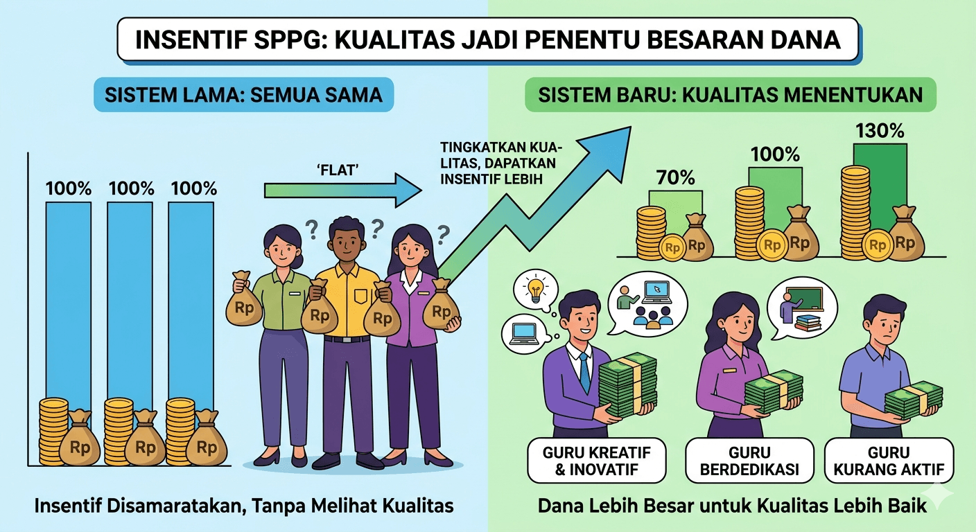 Ilustrasi artikel: Insentif SPPG Tak Lagi Disamaratakan, Kualitas Jadi Penentu Besaran Dana