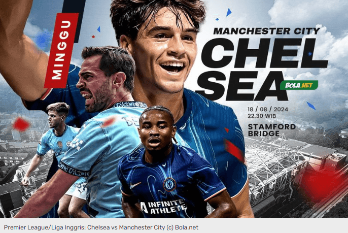 Ilustrasi artikel: Prediksi Chelsea vs Manchester City 18 Agustus 2024