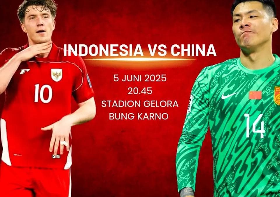 Ilustrasi artikel: indonesia vs china laga piala dunia 2026