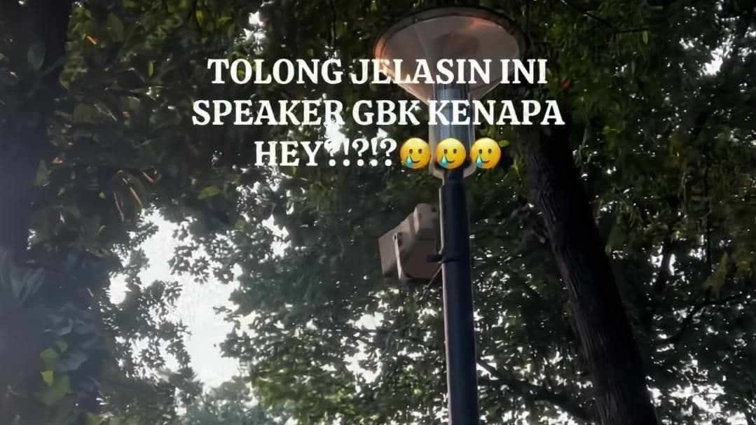 Ilustrasi artikel: speaker di gbk bunyi suara tak senonoh