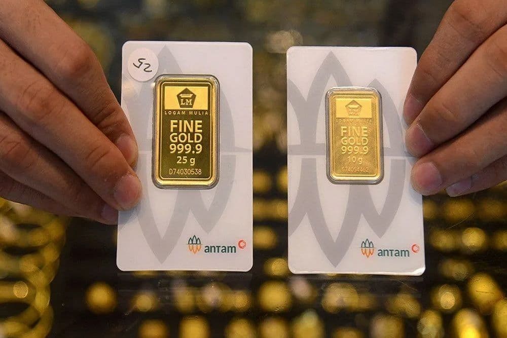 Ilustrasi artikel: Harga Emas Antam Turun Rp45 Ribu ke Level Rp3,042 Juta per Gram