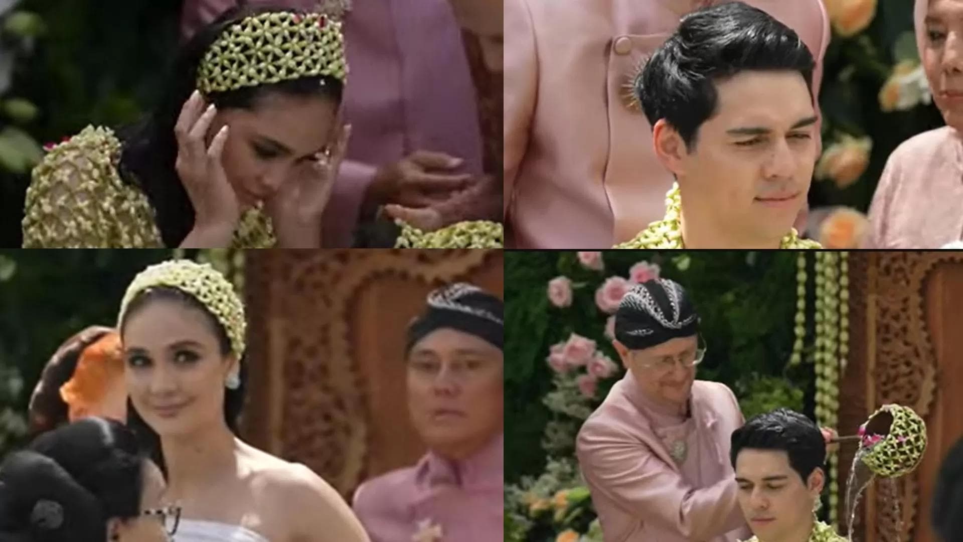 Ilustrasi artikel: prosesi siraman luna maya dan maxime di bali