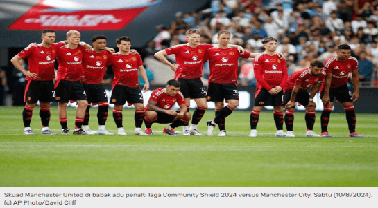 Ilustrasi artikel: Hasil Community Shield 2024 Manchester United vs Manchester City: Skor 1-1 (Pen. 6-7)